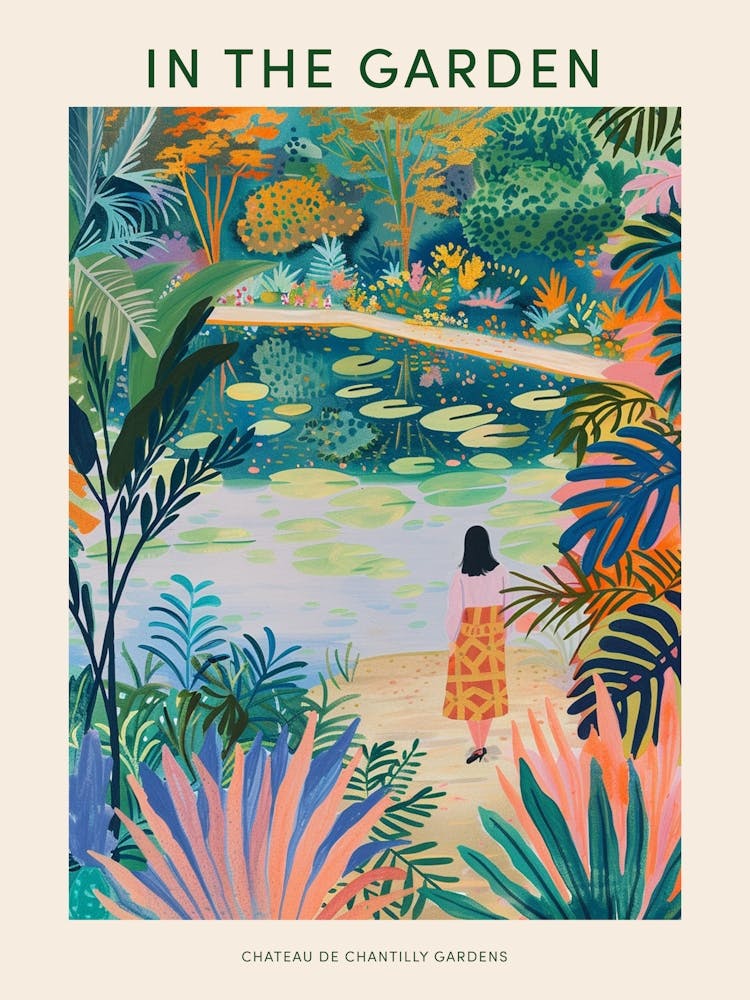 In The Garden Poster Chateau De Chantilly Gardens France 1