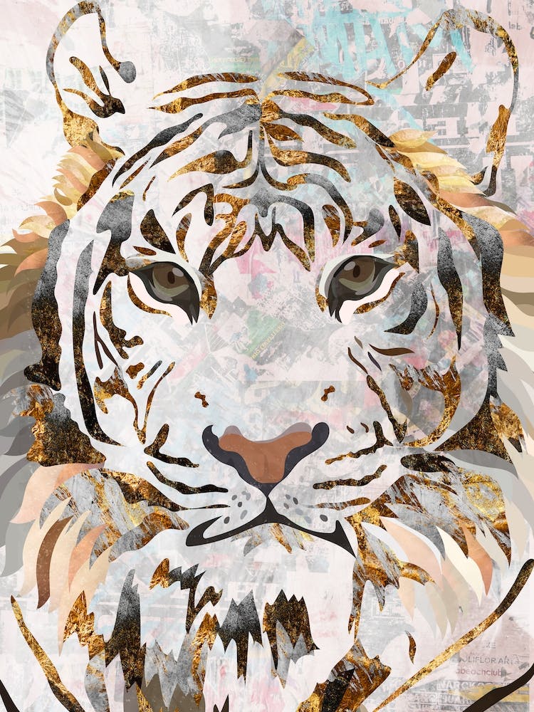Weißer Tiger Leinwandkunst