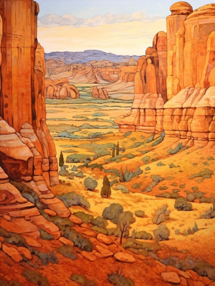 Herbst Nationalpark Gemälde Arches National Park Utah Usa 4