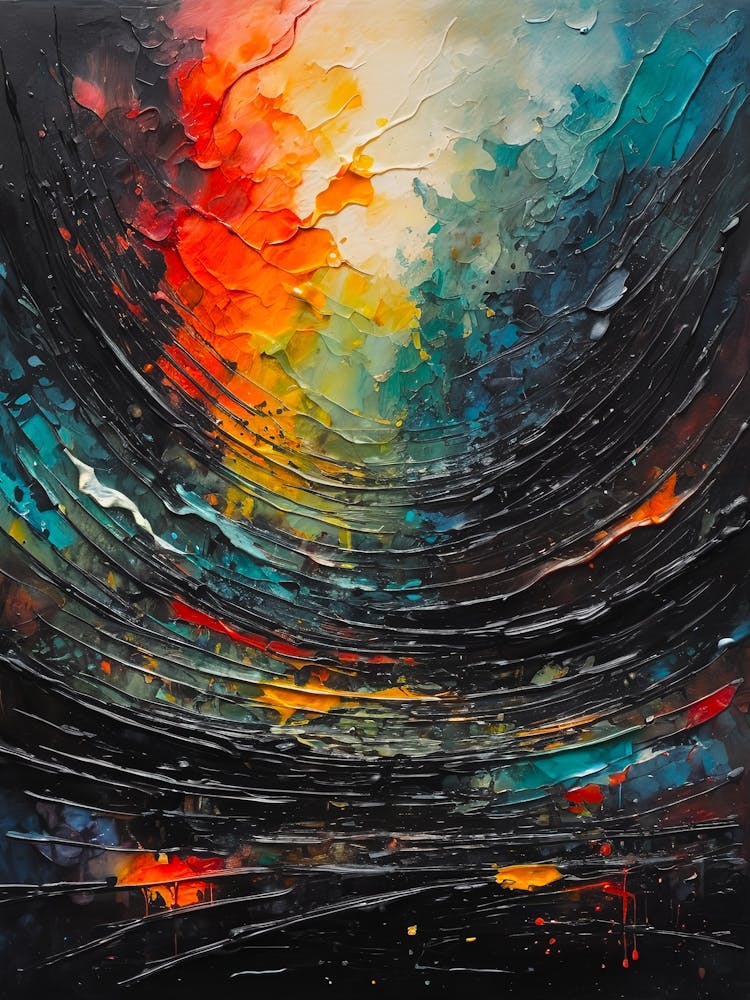 Abstract Painting Vibrant colors 1