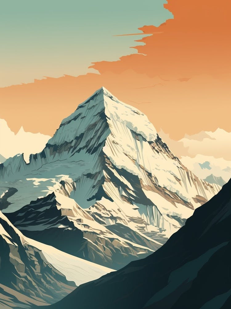 Mount Everest 2 Hiking Trail Landscape