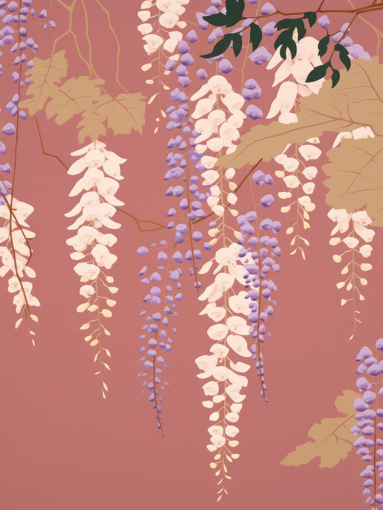 Blauregen Blume Große Kühne Illustration 2