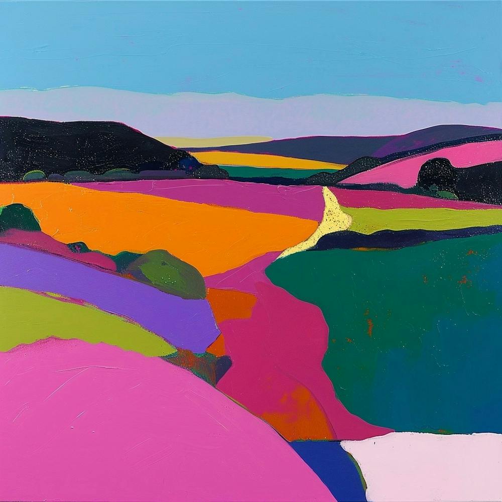 Colourful Abstract The New Forest England 3