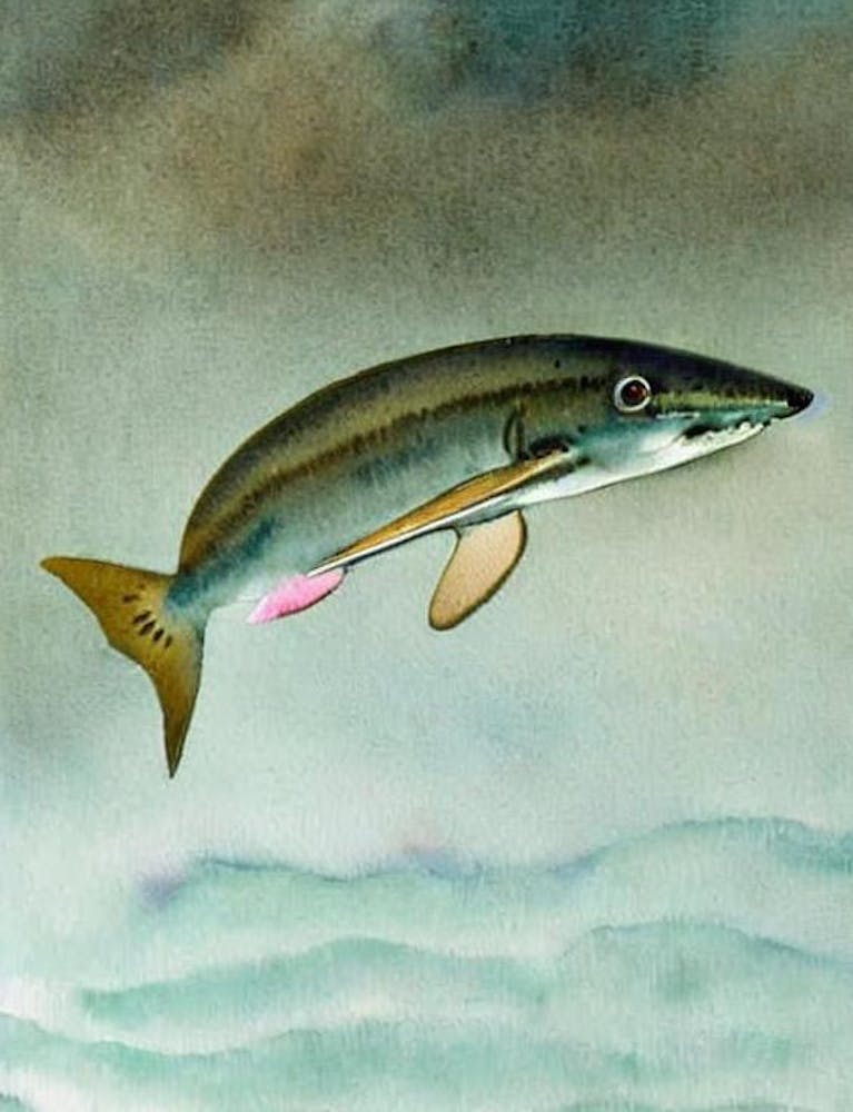 Cookie Cutter Shark II Storybook Watercolour