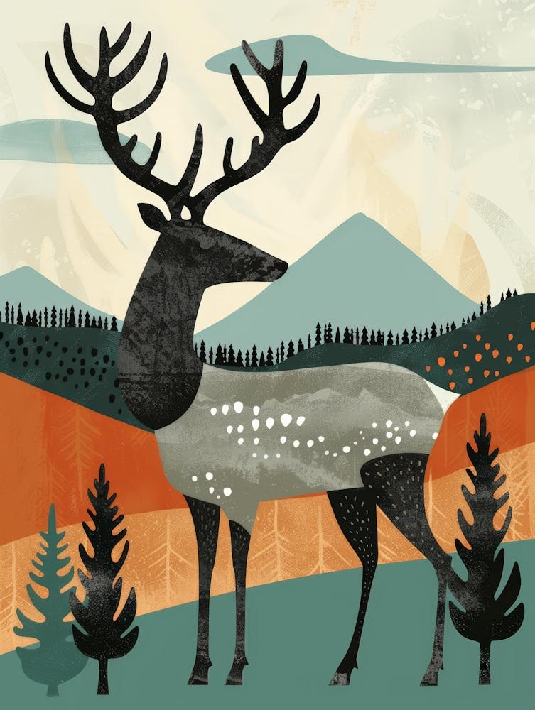 Deer In The Woods 1