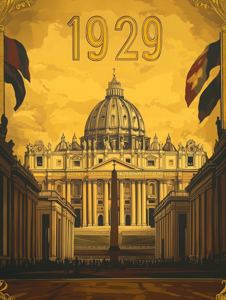 Aihrgdesign A Vintage Historical Poster Celebrating Vatican C 61be1932 49cf 422c 809f 8415faa6d4e9 3