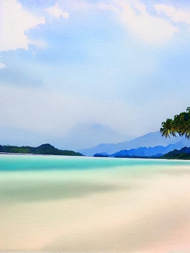 Tanjung Rhu Beach 2, Langkawi Island, Malaysia Watercolour