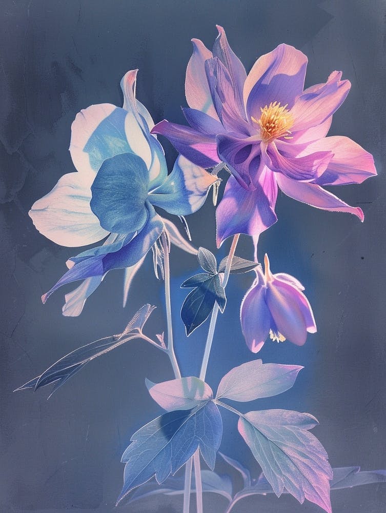Iridescent Flower Columbine 1