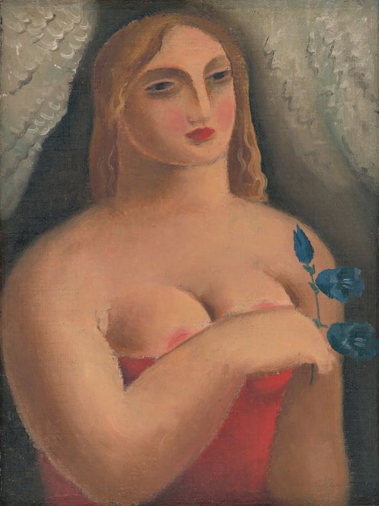 Woman With Bellflowers, Mikuláš Galanda