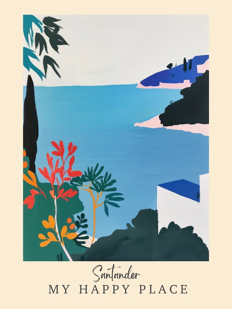 My Happy Place Santander 2 Travel Poster