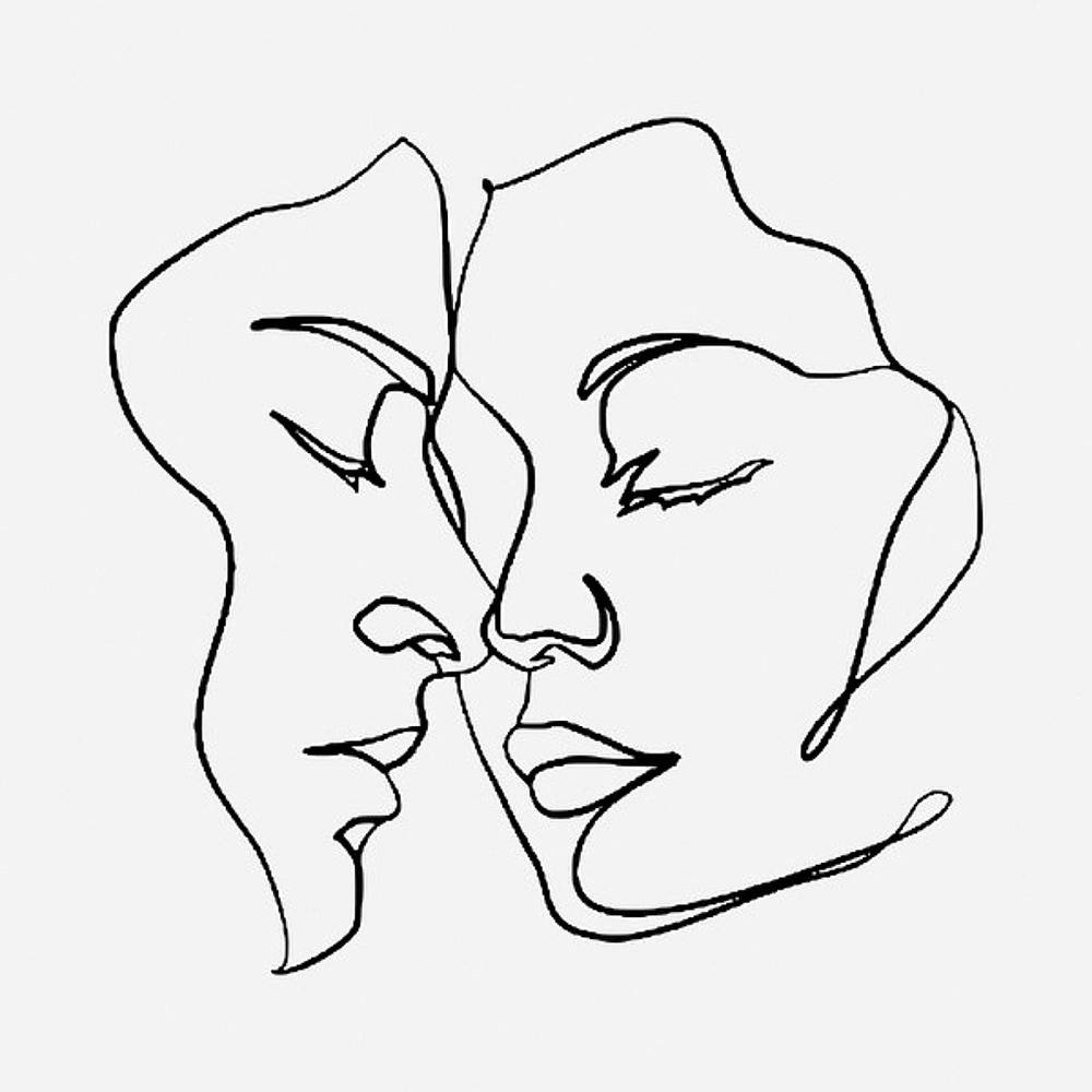 Line Drawing, Person, Woman, Drawing
