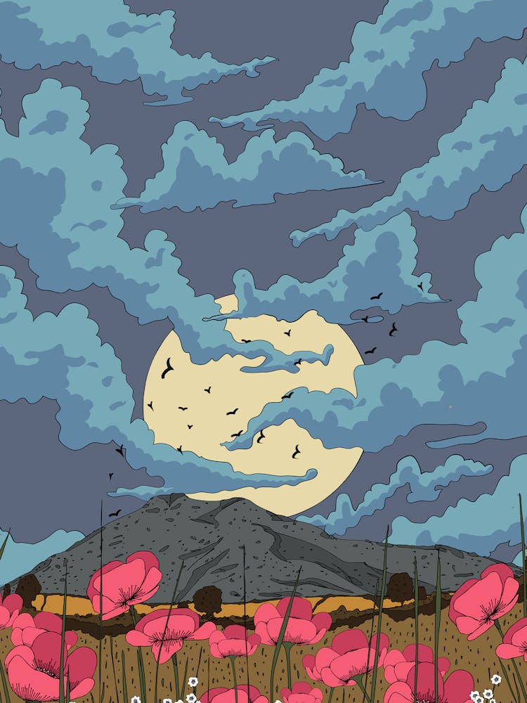 Poppies In The Meadow 1