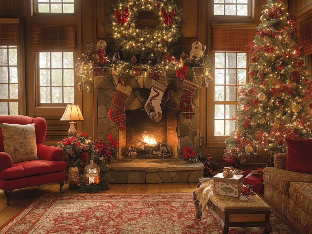 Weihnachtswohnzimmer