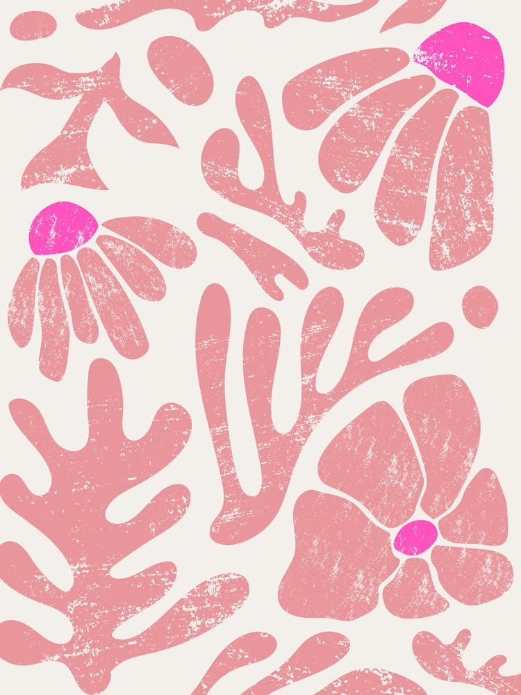 Pastel Bold Organic Garden Wall Art