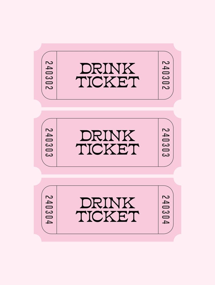 Pink Drink Ticket