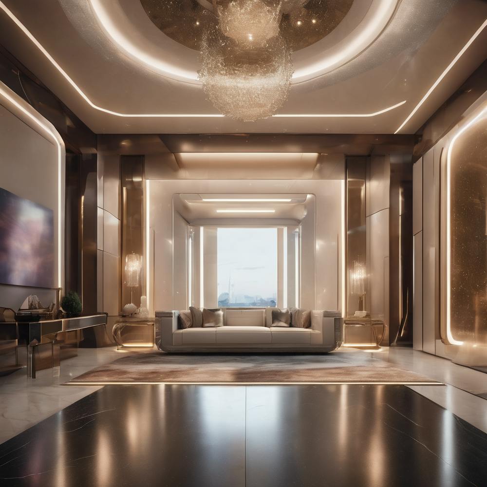 Futuristic art decor