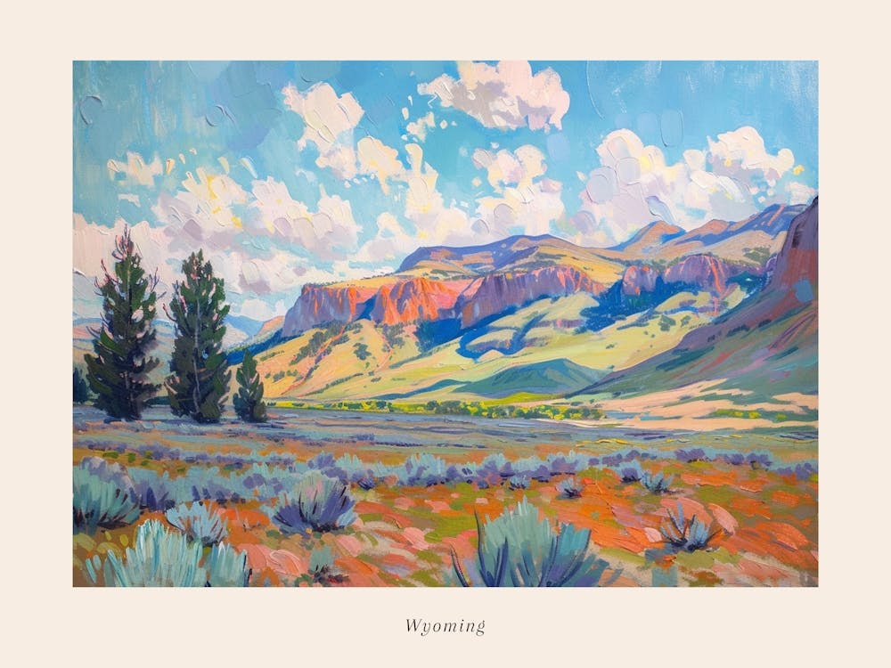 Western Landscapes Wyoming 4 Poster