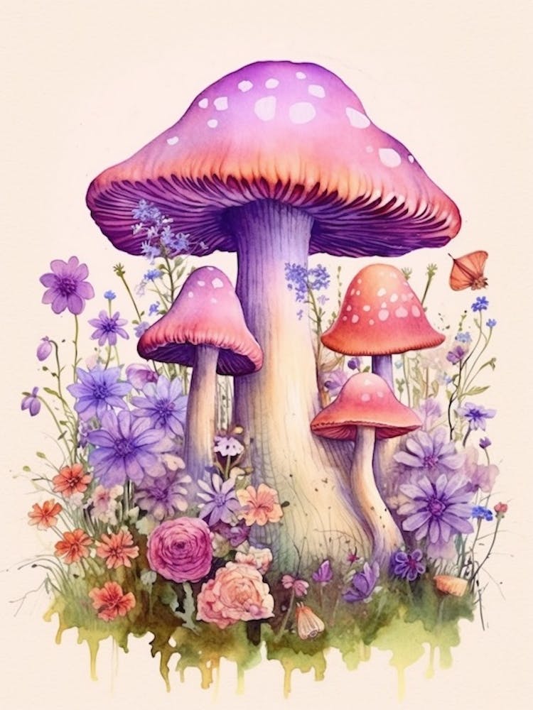 Mushroom Storybook Illustration 2
