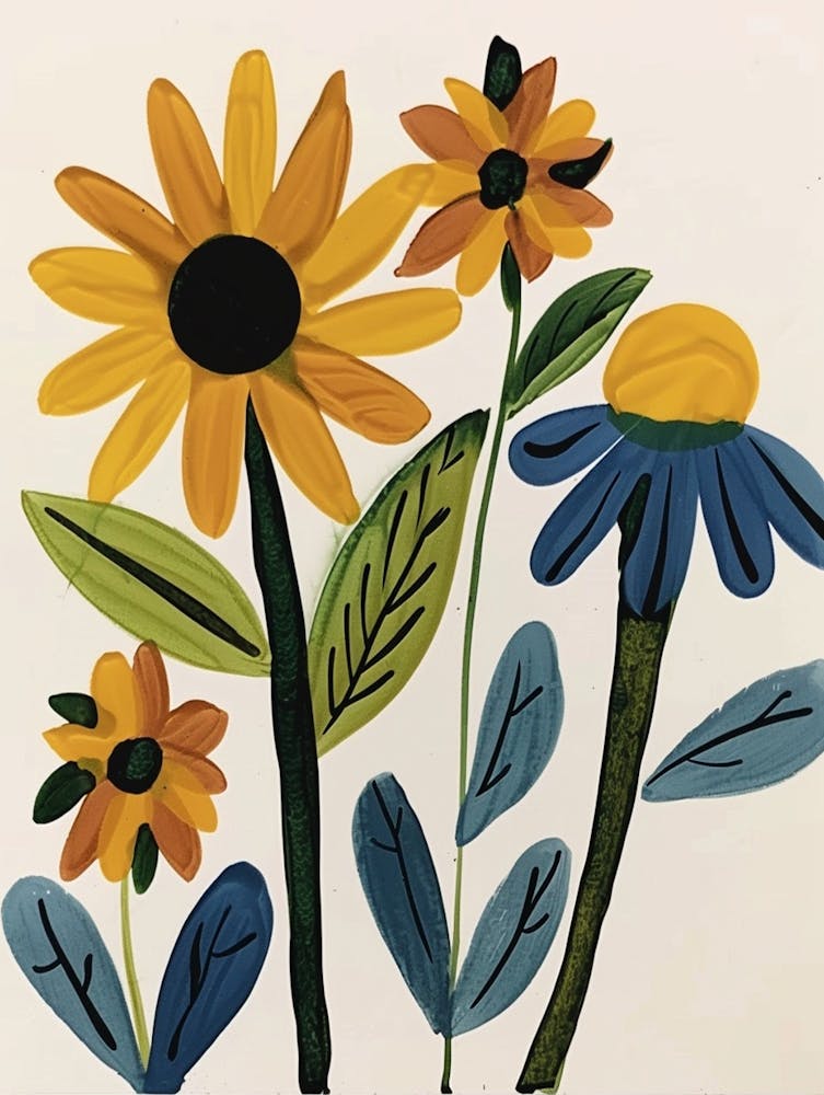 Painted Florals Black Eyed Susan 2