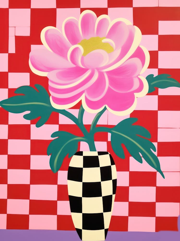 Peonies Flower Vase 2