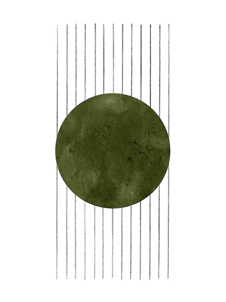 Olive green geometric 2