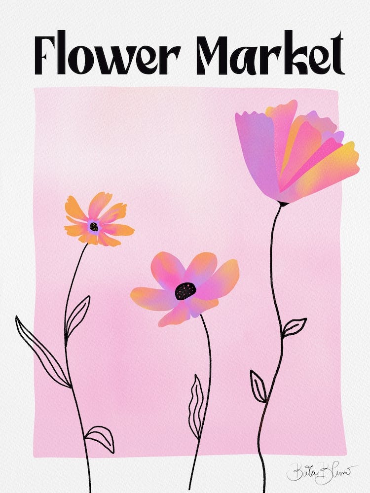 Flower Market Pink