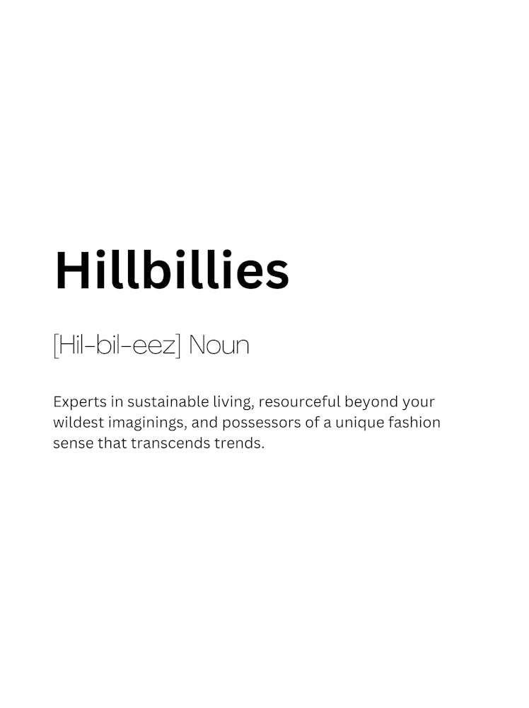 Hillbillies Definition Meaning