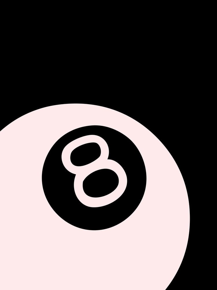 8 Ball Black And Pink