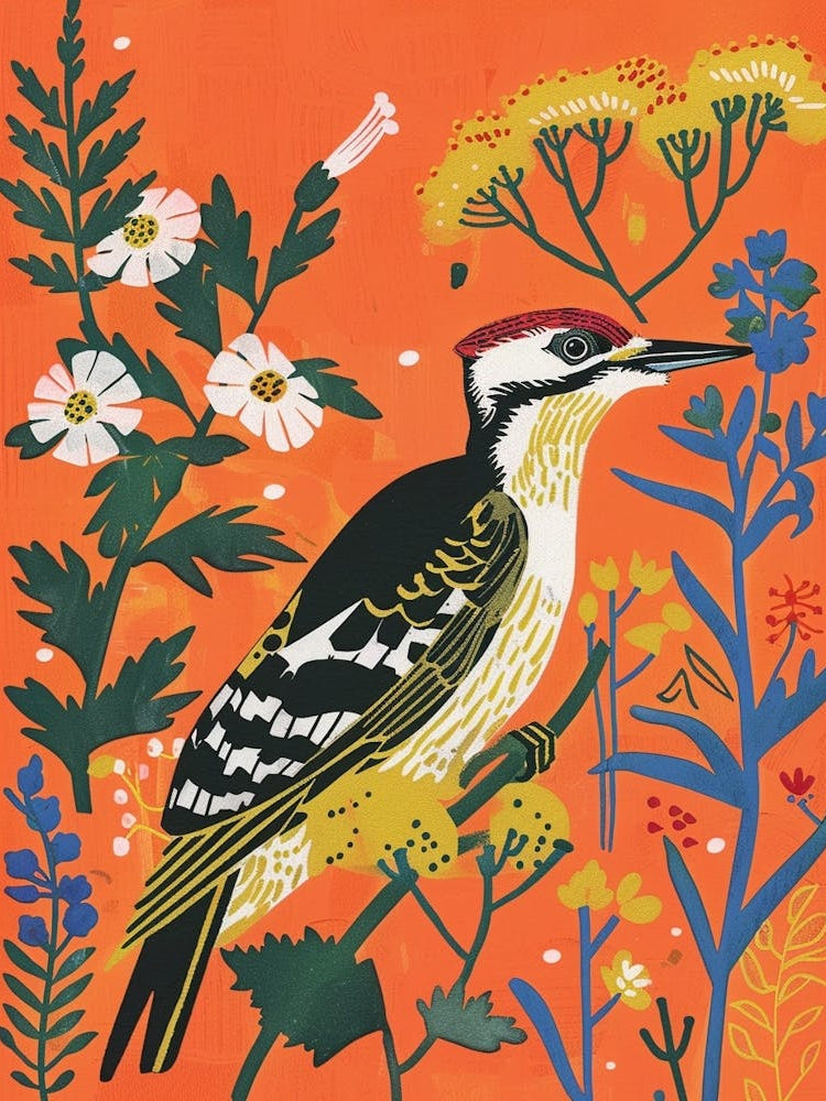 Spring Birds Woodpecker 2