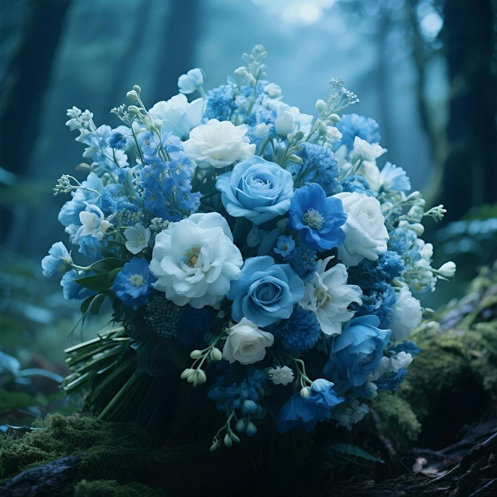 Blue Wedding Bouquet
