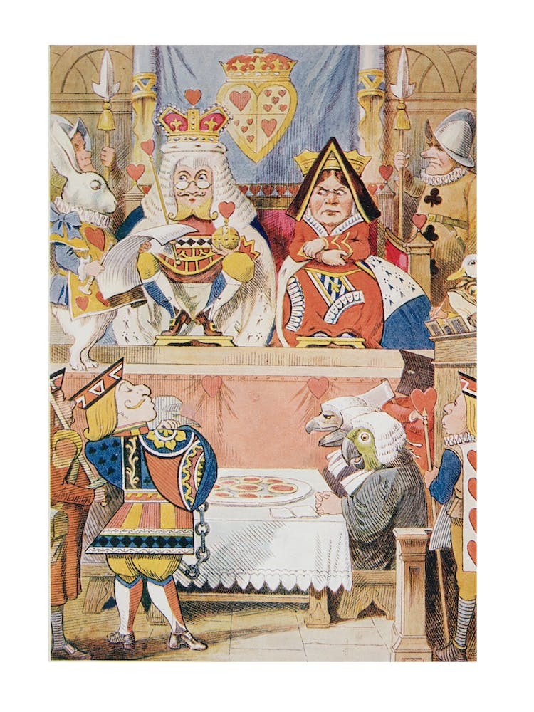 The Trial Of The Knave Of Hearts From Through The Looking Glass