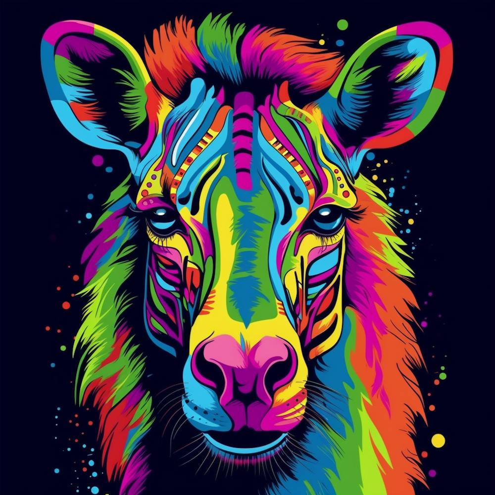 Colorful Zebra 1