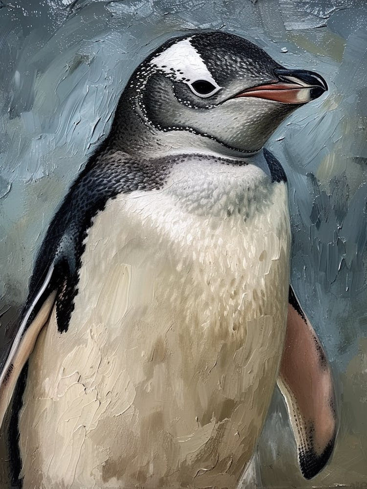 Adlie Penguin Stewart Island Ulva Island Oil Painting 1