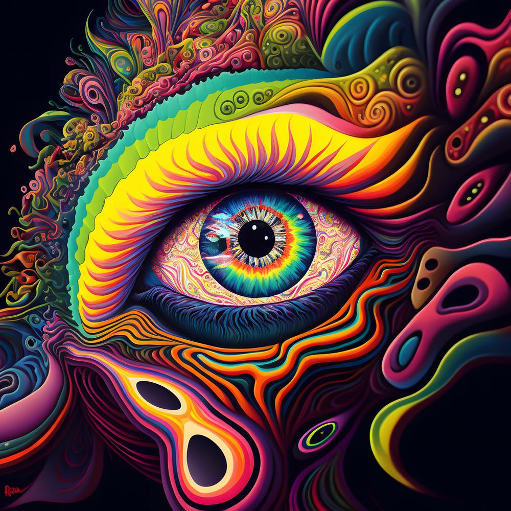 Psychedelisches Auge