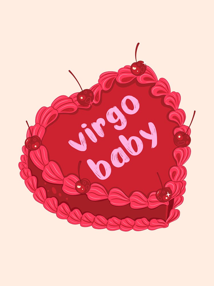 Virgo Baby Zodiac Cake