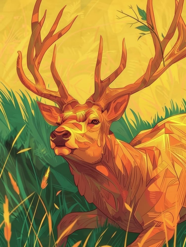 Deer Painting 4