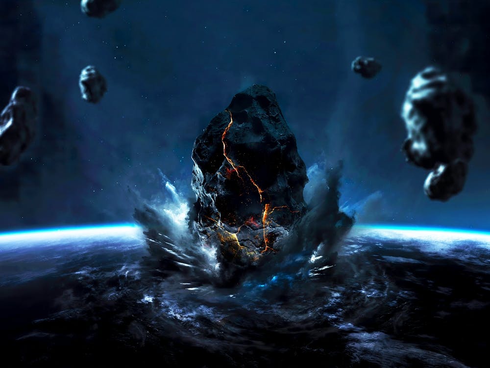 Planetenexplosion. Apokalypse im Weltraum #6 — Weltraum-Poster, Weltraum-Foto-Kunst, Collage