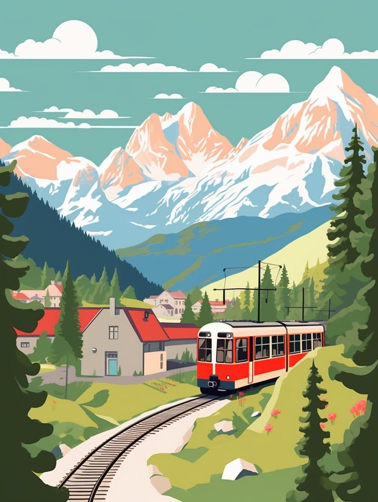 Austria 3 Travel Illustration