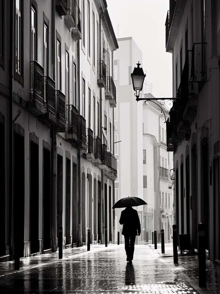 Lisbon, Portugal, Mediterranean Black And White Photography Analogue 1