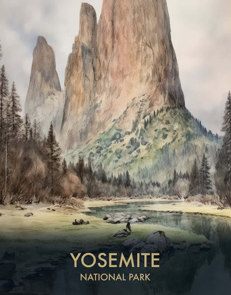 Yosemite National Park Vintage Travel Poster 5