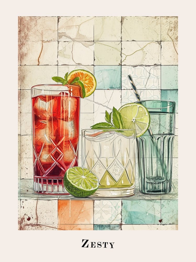 Zesty Cocktail Illustration 1