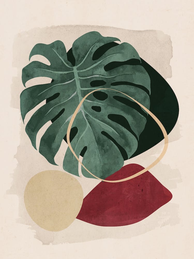 Tropical Leaf Abstract Art 42