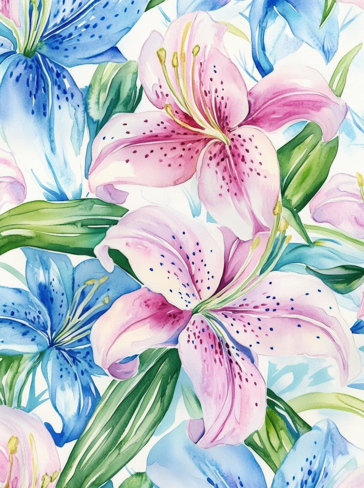 Watercolor Lily
