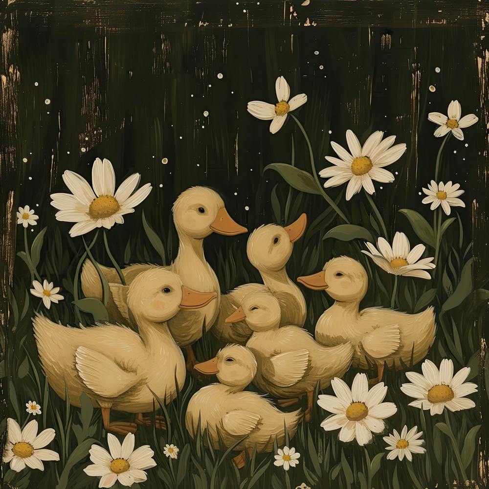 Ducklings Fairycore Painting 5