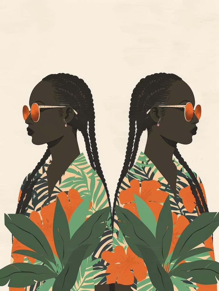 Two African Women In Sunglasses 3