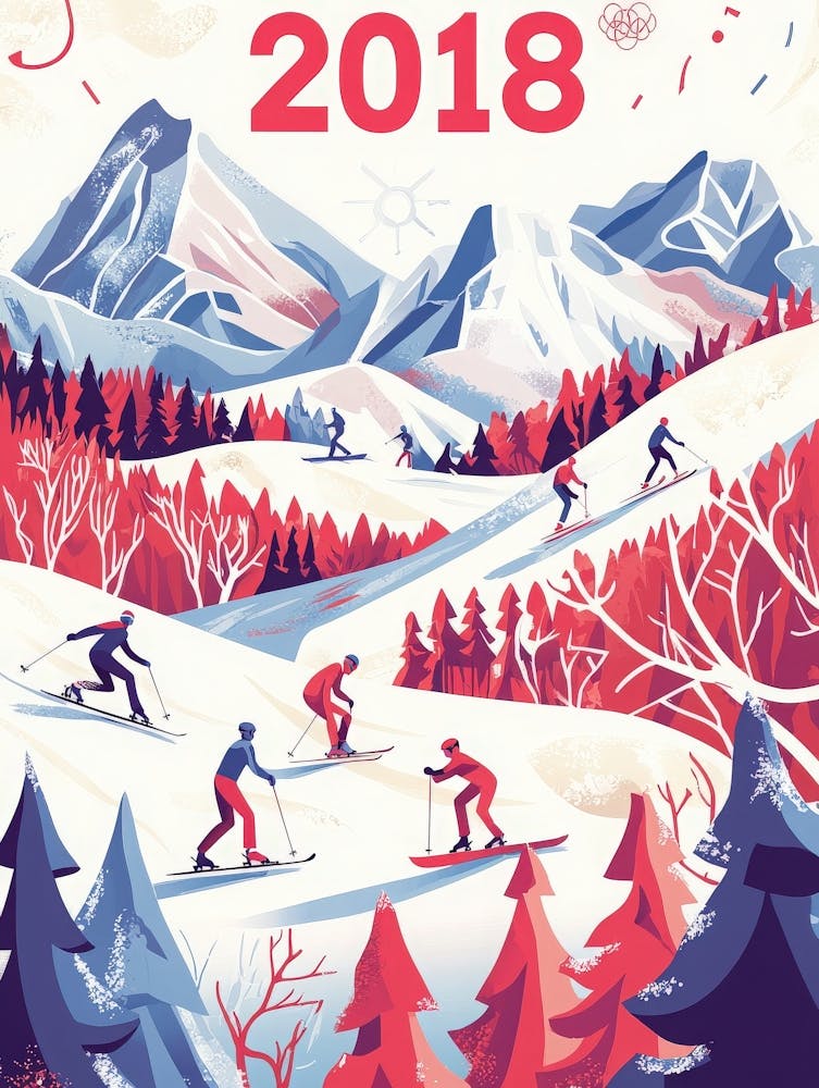 Aihrgdesign A Vibrant Sports Poster For The 2018 Winter Olymp E2f651b4 F619 4963 9152 6f8a823c7a07 0