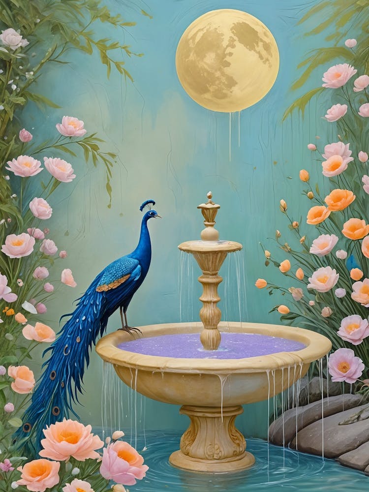 Peacock Fountain no2