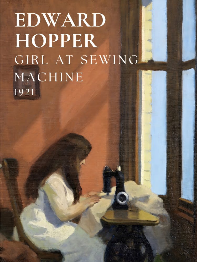 Edward Hopper Girl At Sewing Machine