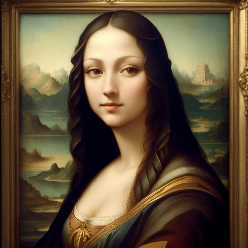 A girl who looks like Mona Lisa
