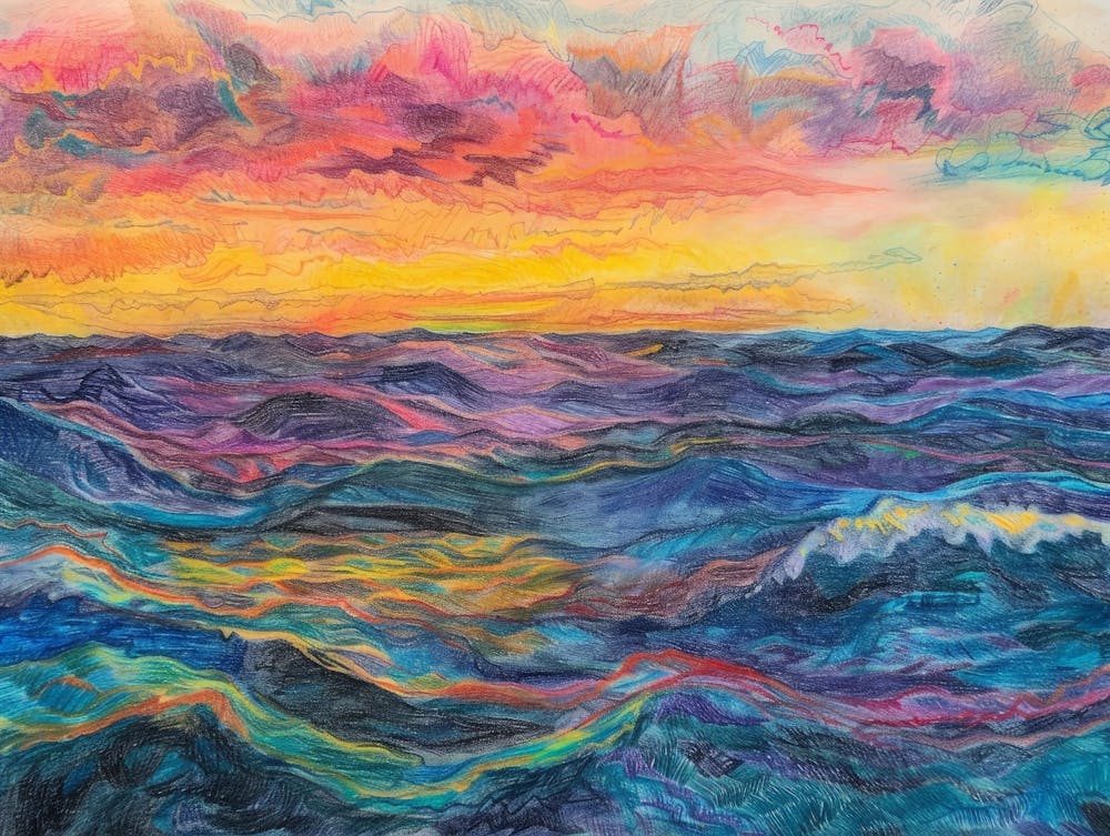 Sunset Over The Ocean 66